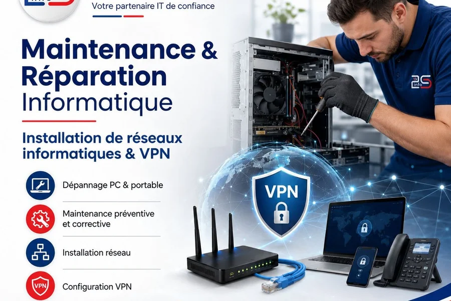 Maintenance et réparation informatique par 2S-INFO